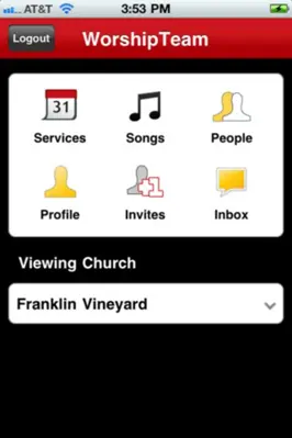 WorshipTeam android App screenshot 2